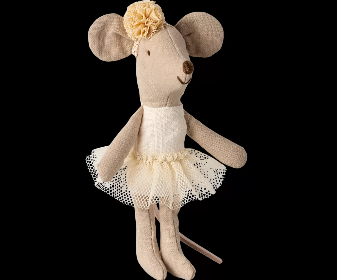 Maileg Ballerina mouse, Little sister - Off white Flash Sale