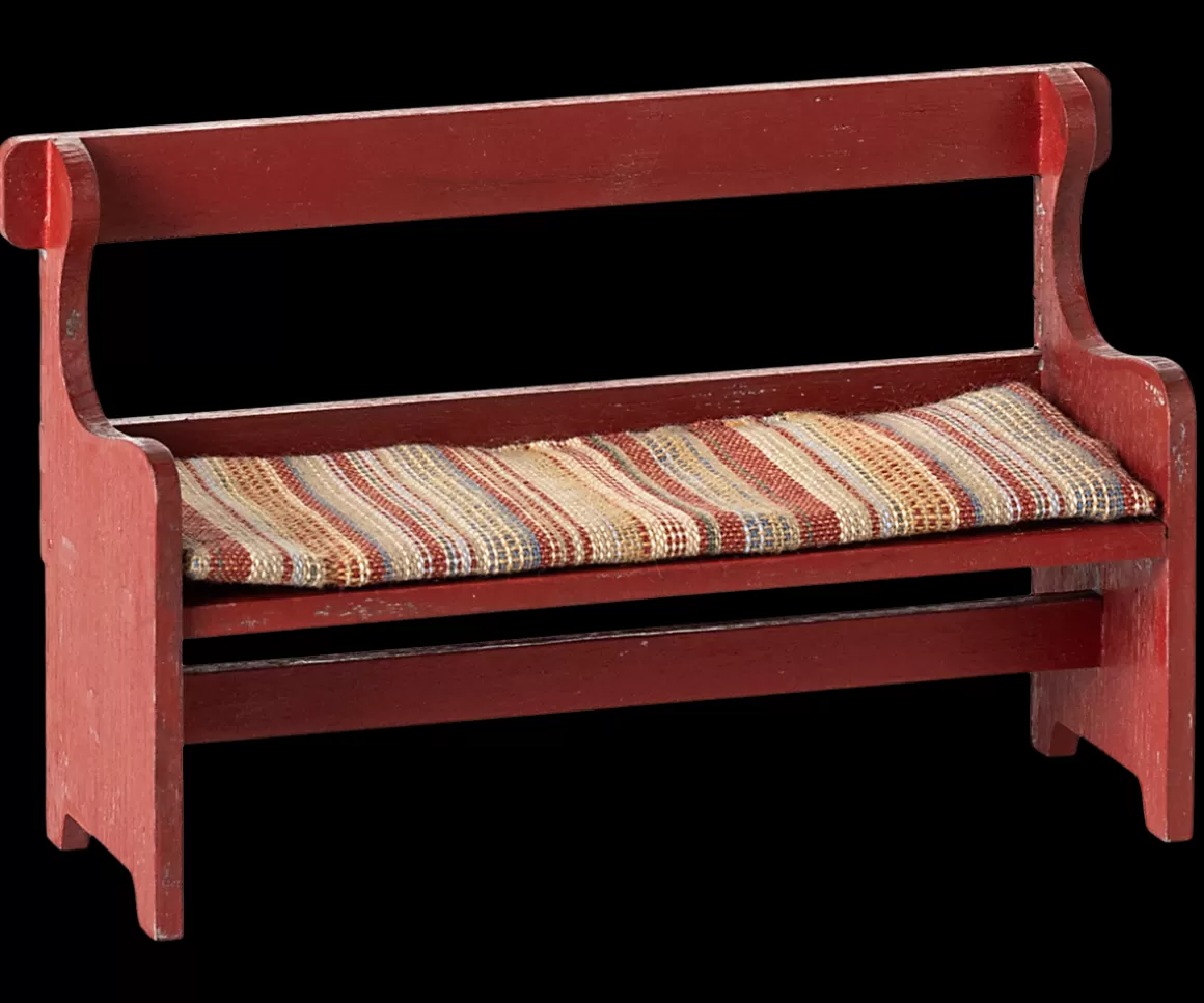 Maileg Bench, Mouse - Red New