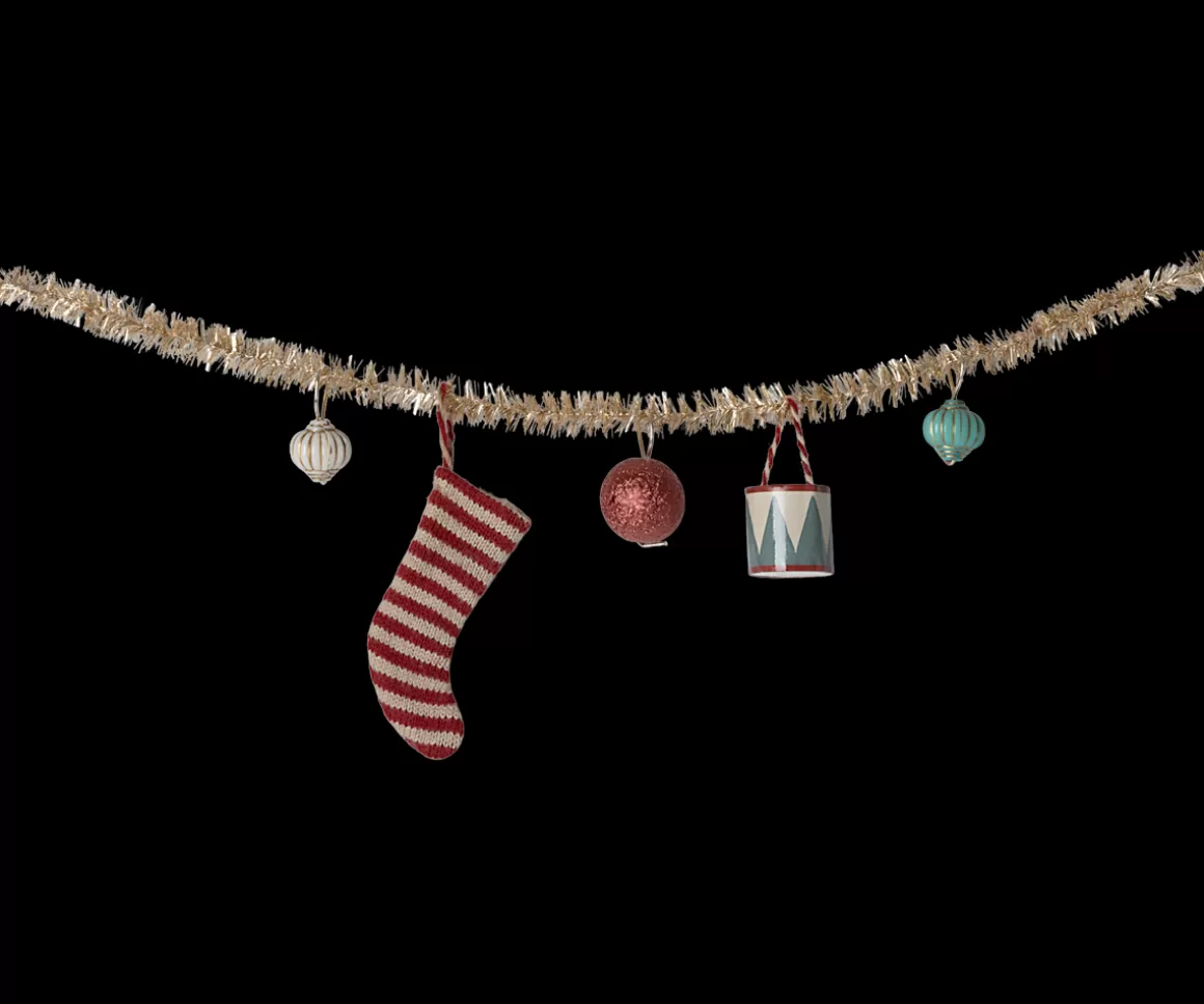 Maileg Christmas garland, Small - Gold Store