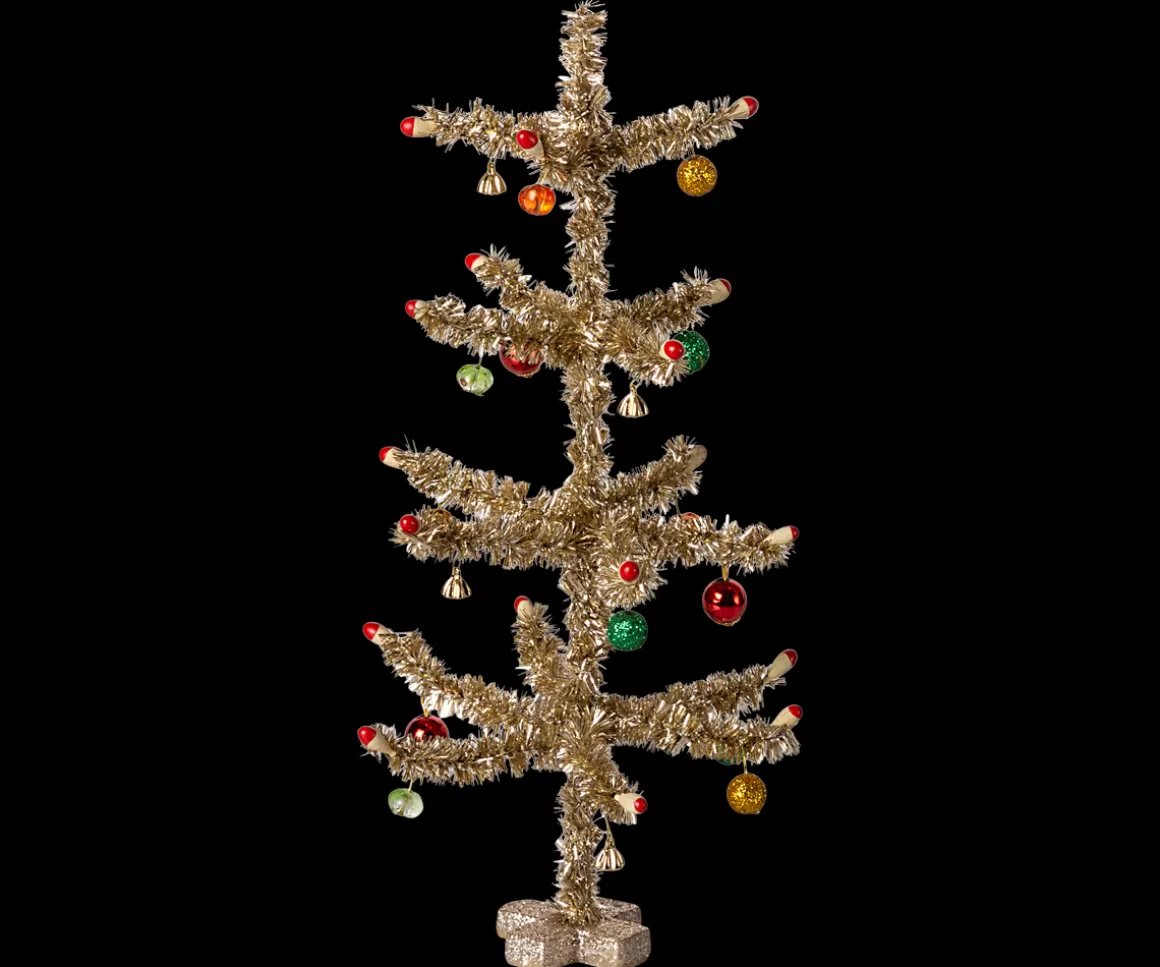 Maileg Christmas tree, Gold - Red and green decoration Best