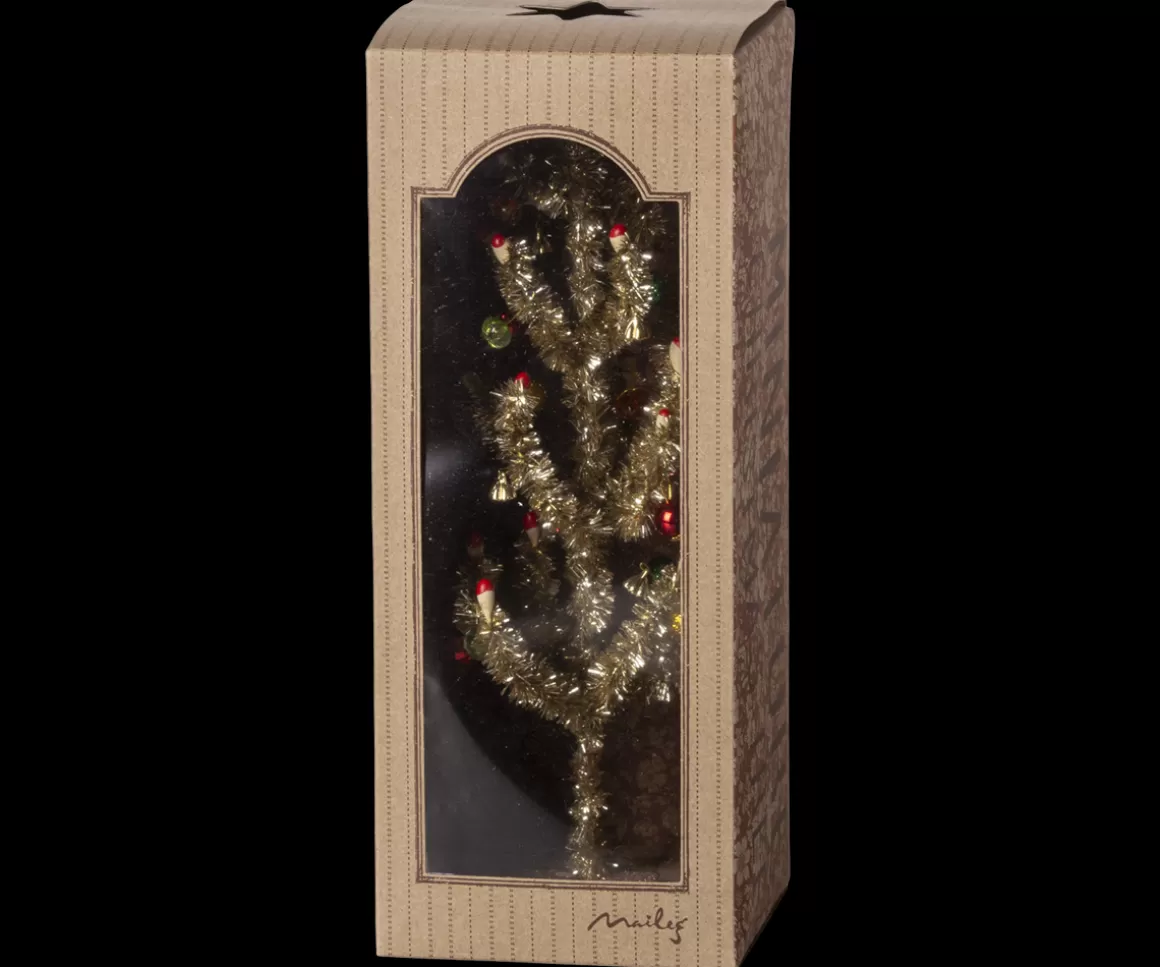Maileg Christmas tree, Gold - Red and green decoration Best