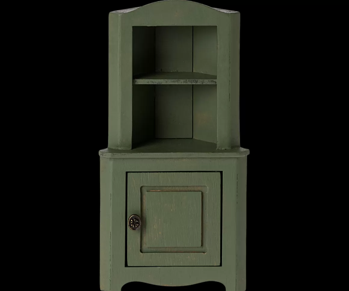 Maileg Corner cabinet, Mouse - Dark green Shop