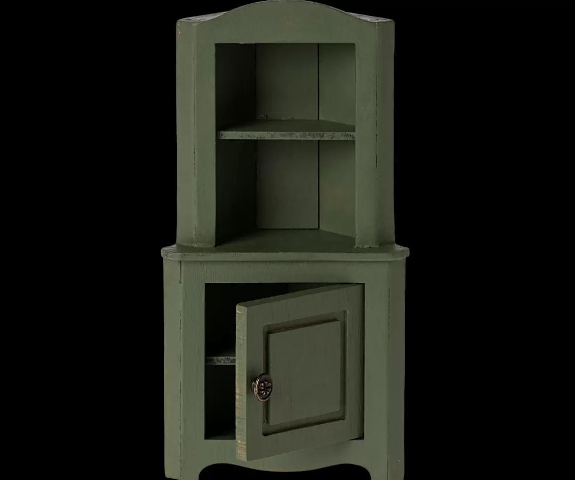 Maileg Corner cabinet, Mouse - Dark green Shop