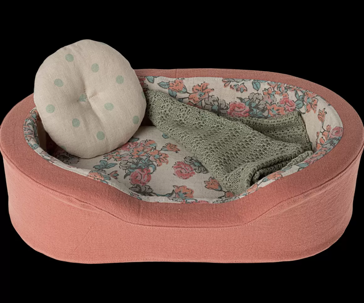 Maileg Cosy basket, Small - Coral Clearance