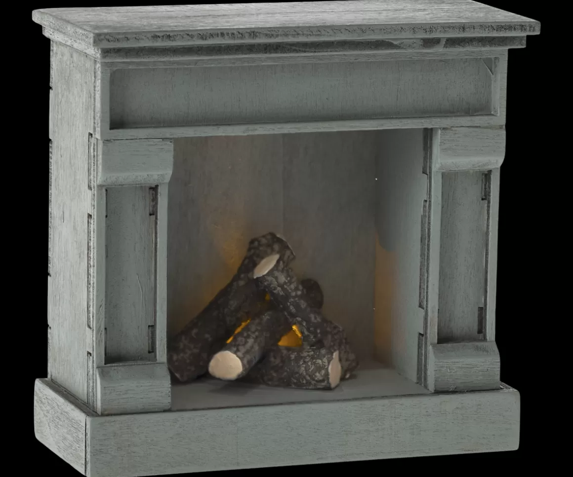 Maileg Fireplace, Mouse - Blue Sale