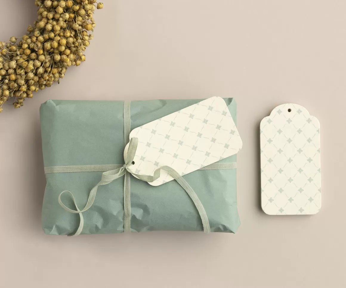 Maileg Gift tags, Blue flowers, 15 pcs Flash Sale