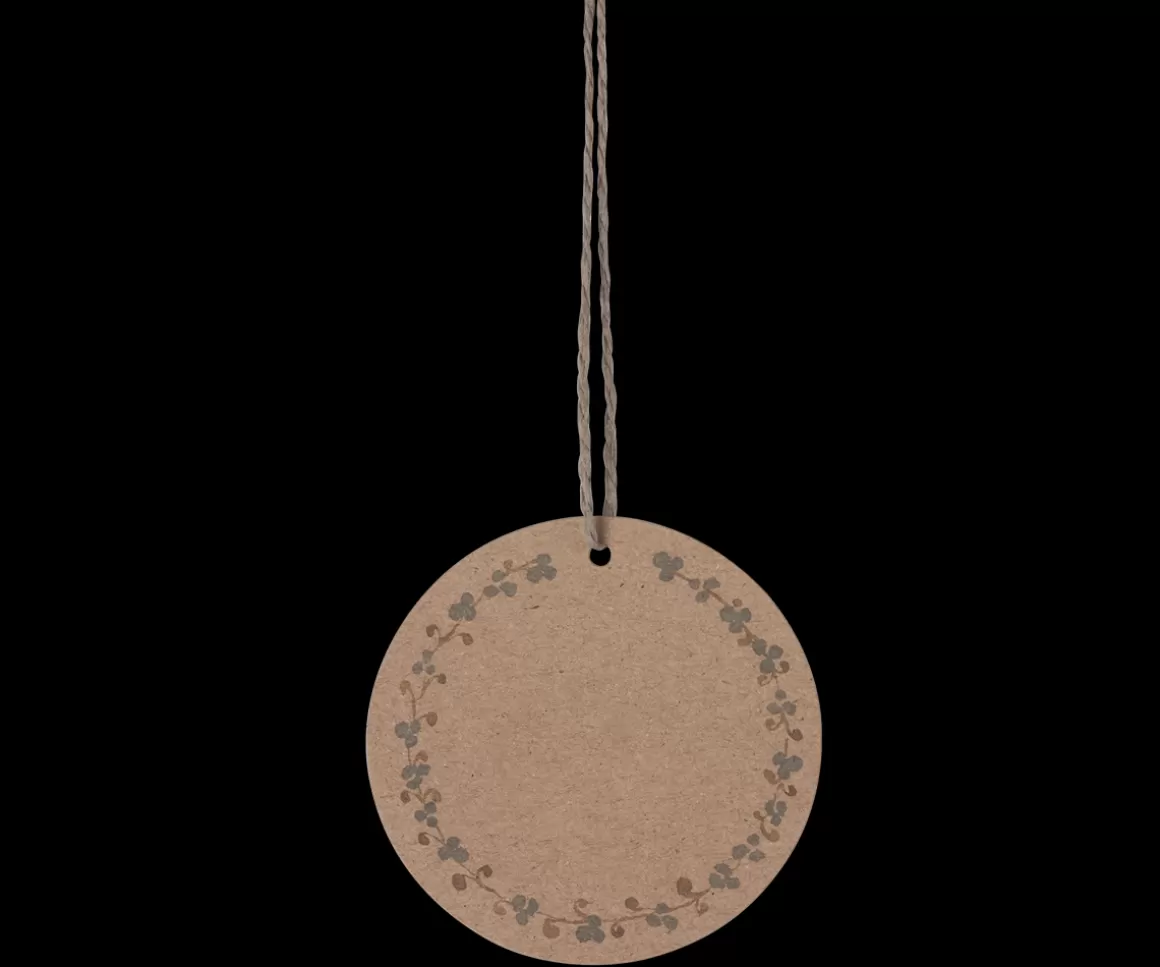 Maileg Gift tags, Large round 15 pcs. - Brown Shop