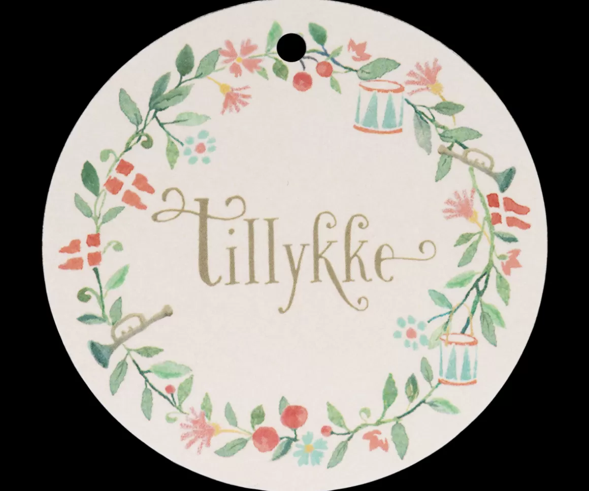 Maileg Gift tags, Tillykke, 15 pcs. - Round Shop