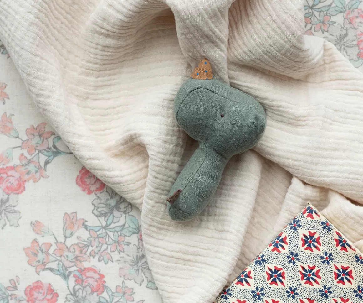 Maileg Lullaby friends, Rhino rattle - Pine Sale