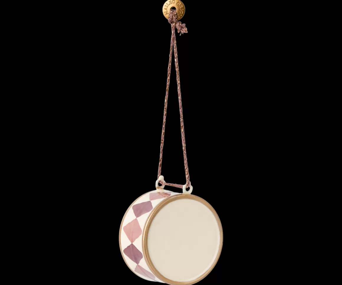 Maileg Metal ornament, Large drum - Light purple Fashion