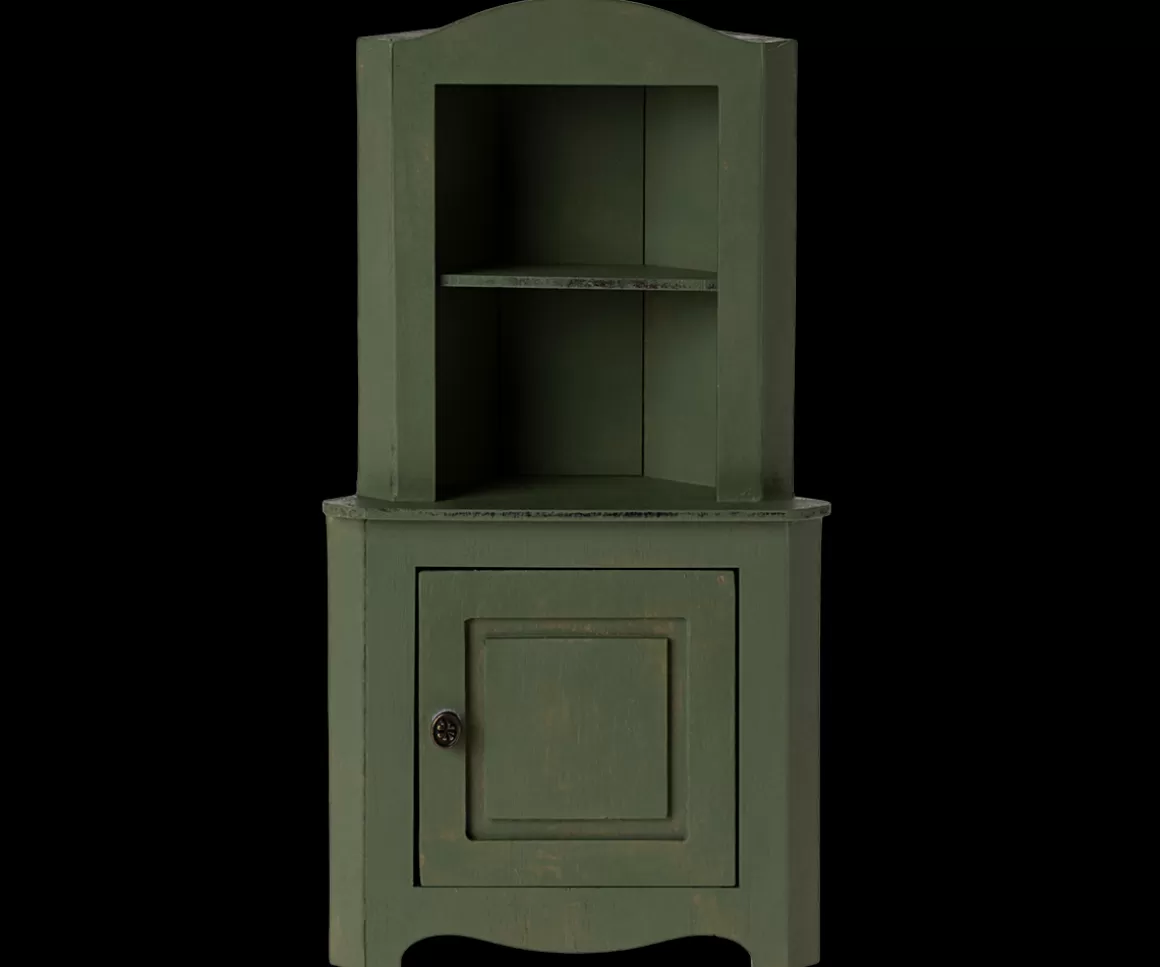 Maileg Miniature corner cabinet - Dark green Outlet