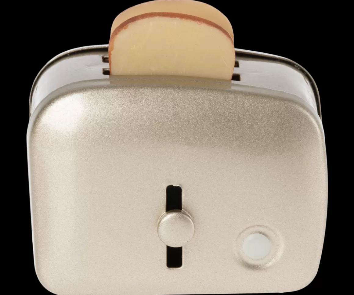 Maileg Miniature toaster with bread - Silver Online