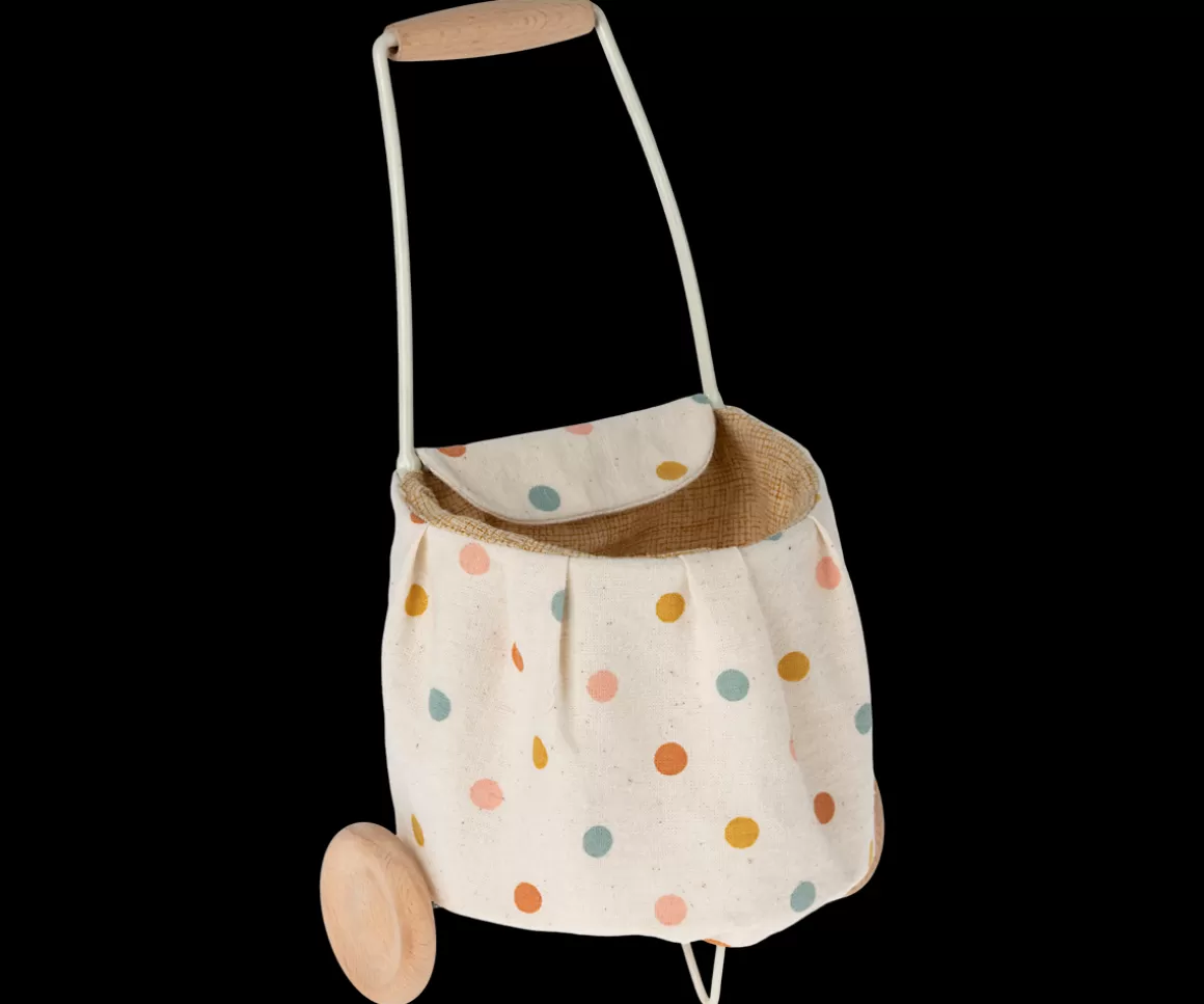 Maileg Miniature trolley, Mini - Multi dots New