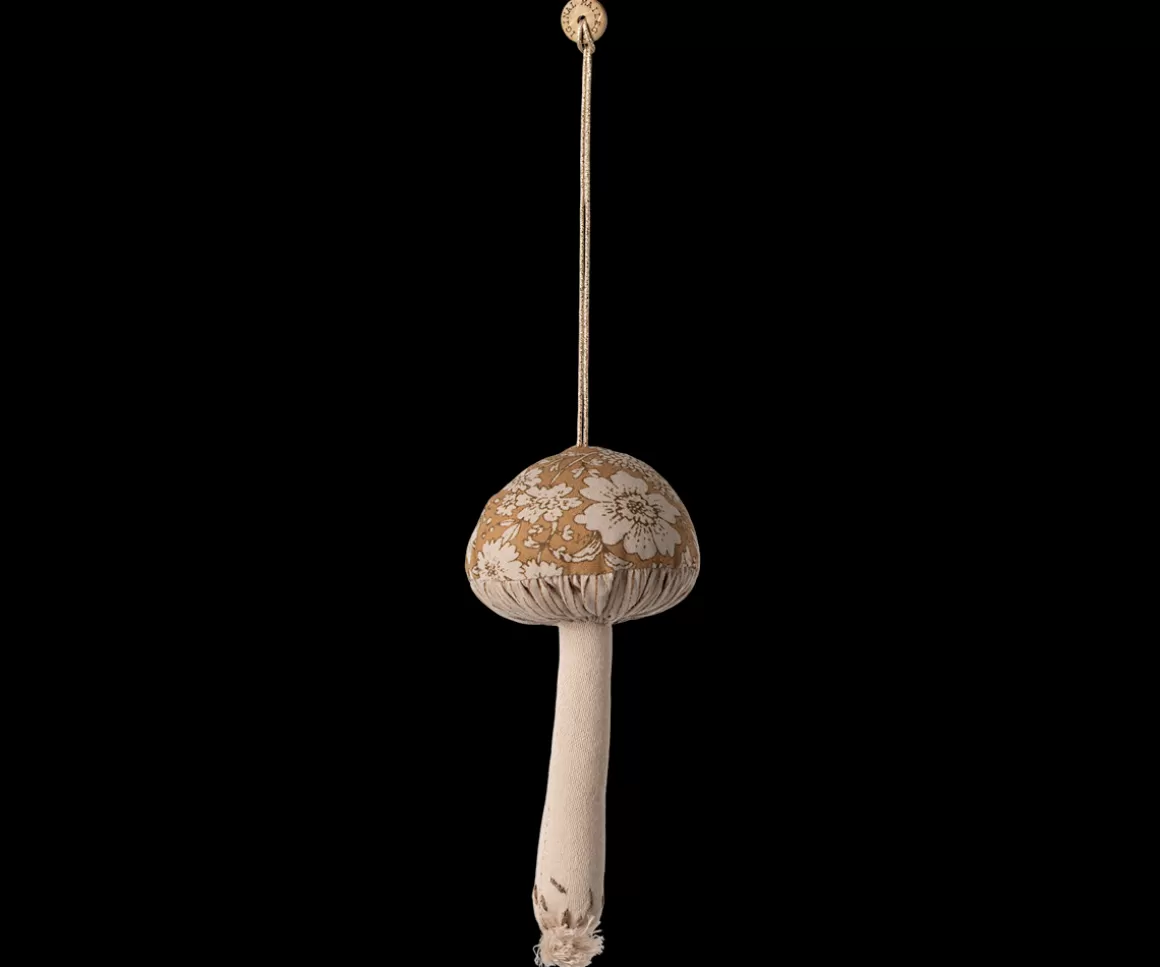 Maileg Mushroom ornament, Blossom - Ocher Hot