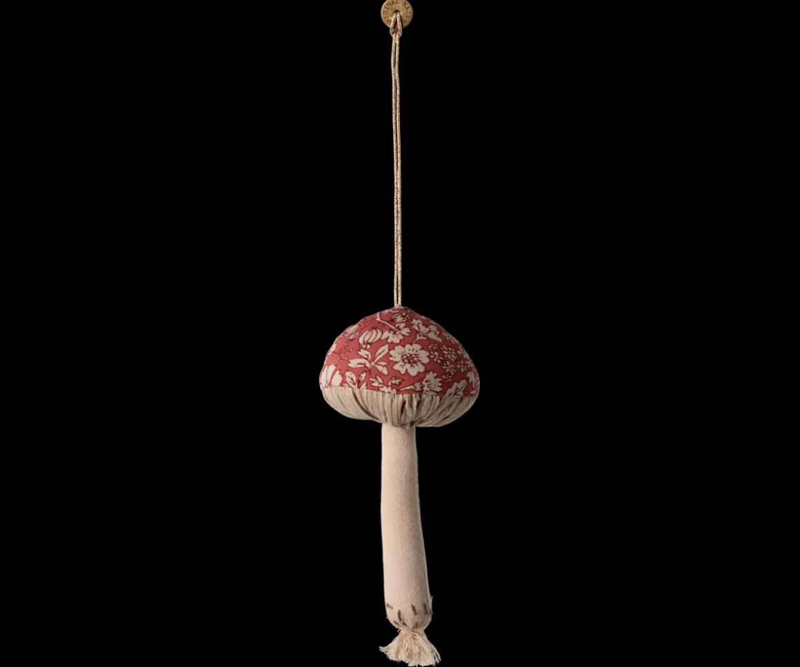 Maileg Mushroom ornament, Blossom - Red Hot