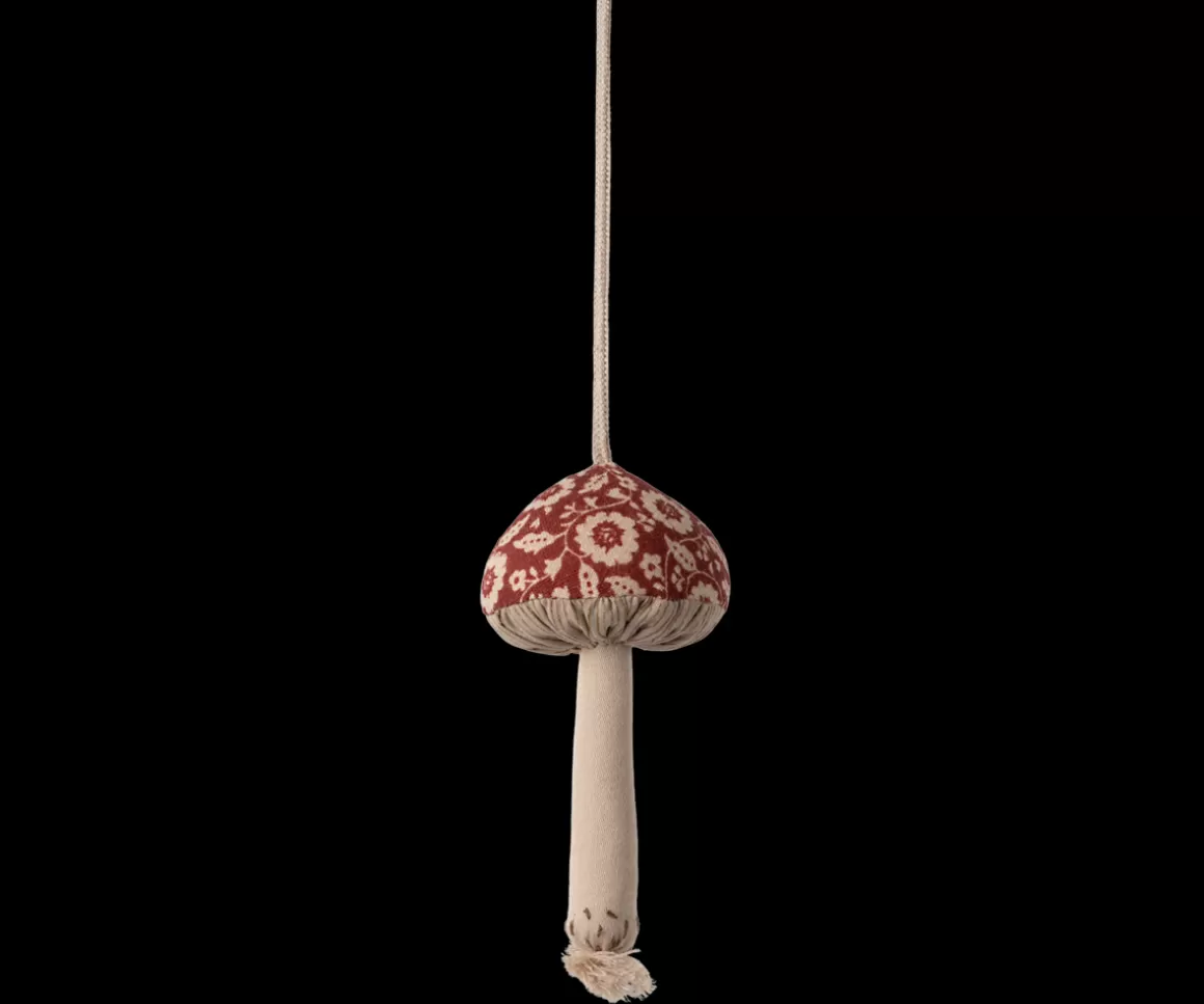 Maileg Mushroom ornament, Winter flower - Red Flash Sale