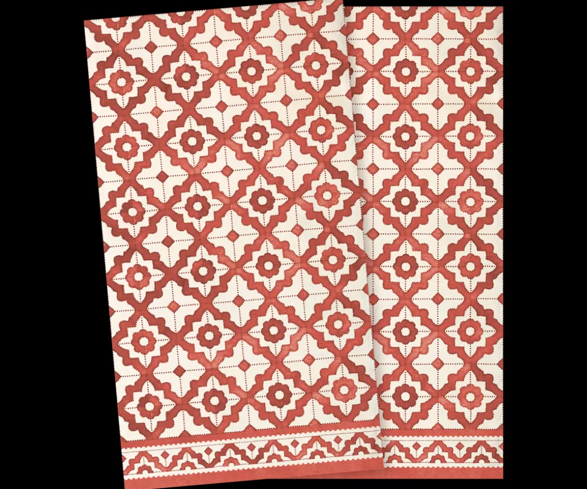 Maileg Napkin, Mosaic Large - Red Clearance