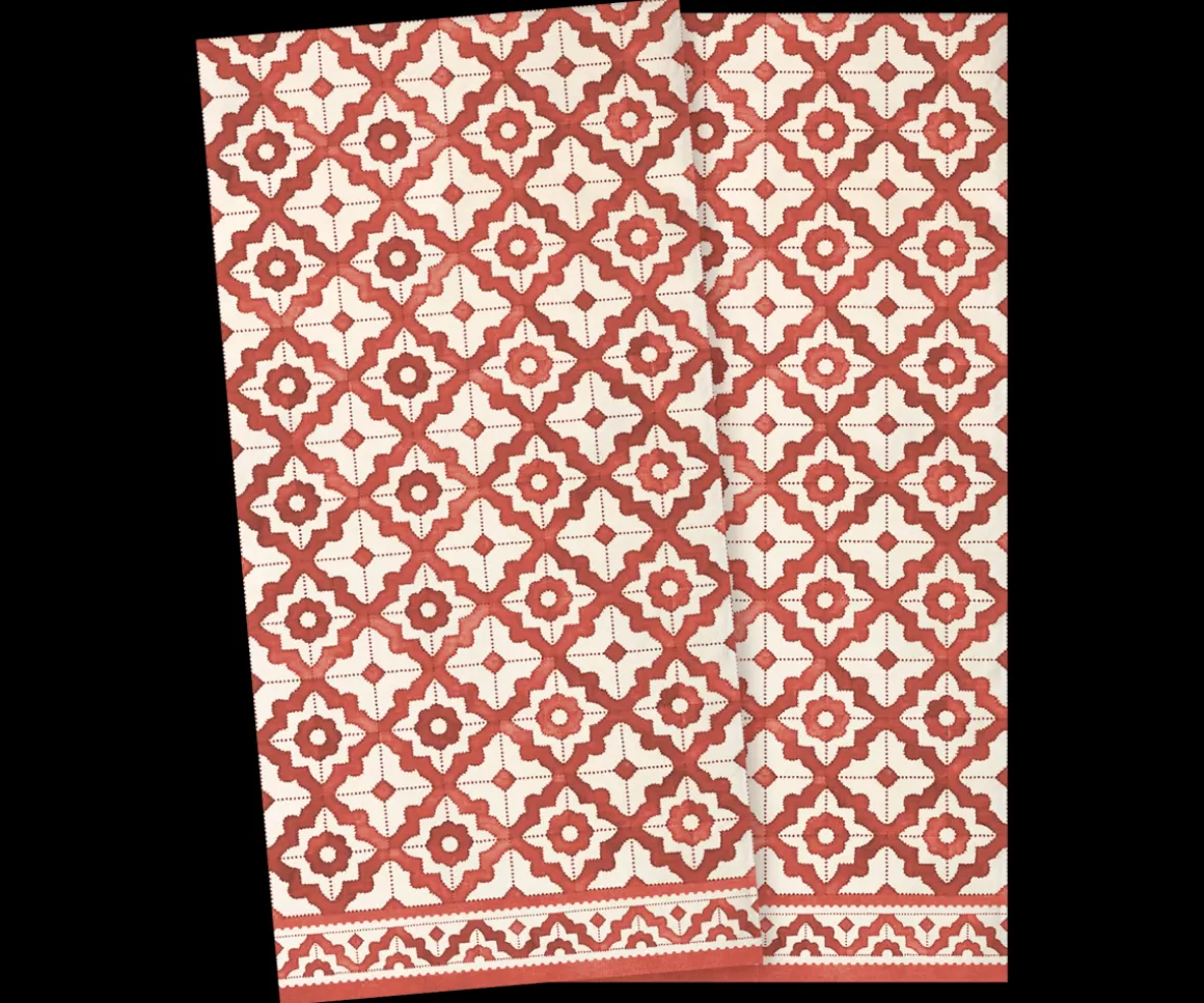 Maileg Napkin, Mosaic Small - Red Outlet