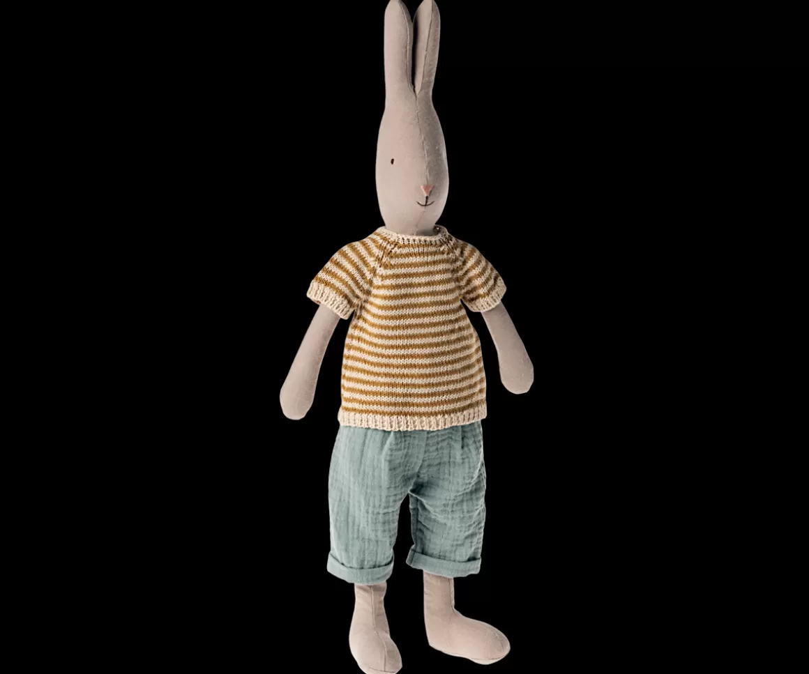 Maileg Rabbit size 3, Classic - Knitted shirt and pants Hot