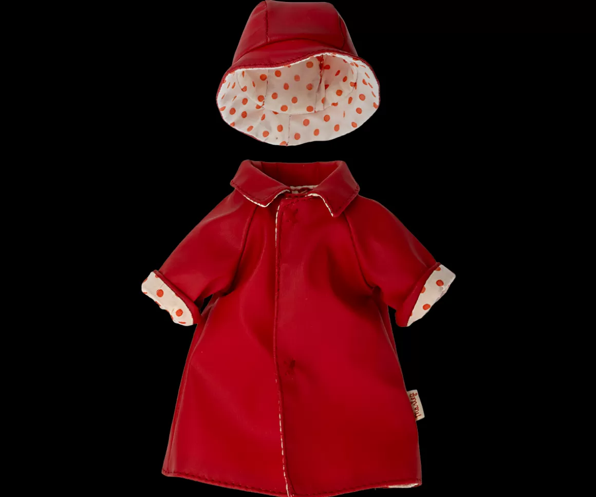 Maileg Rain coat w. hat, Teddy mum New