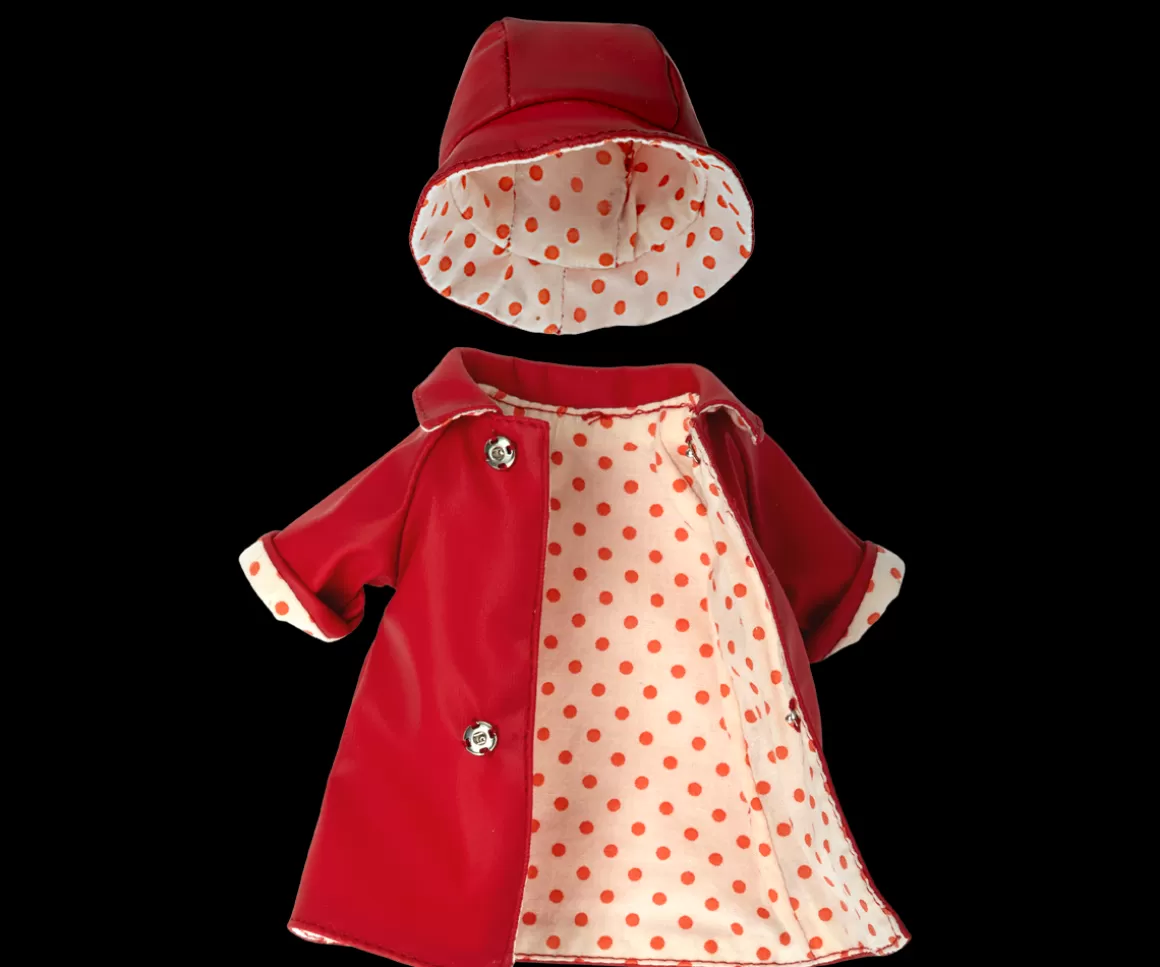 Maileg Rain coat w. hat, Teddy mum New