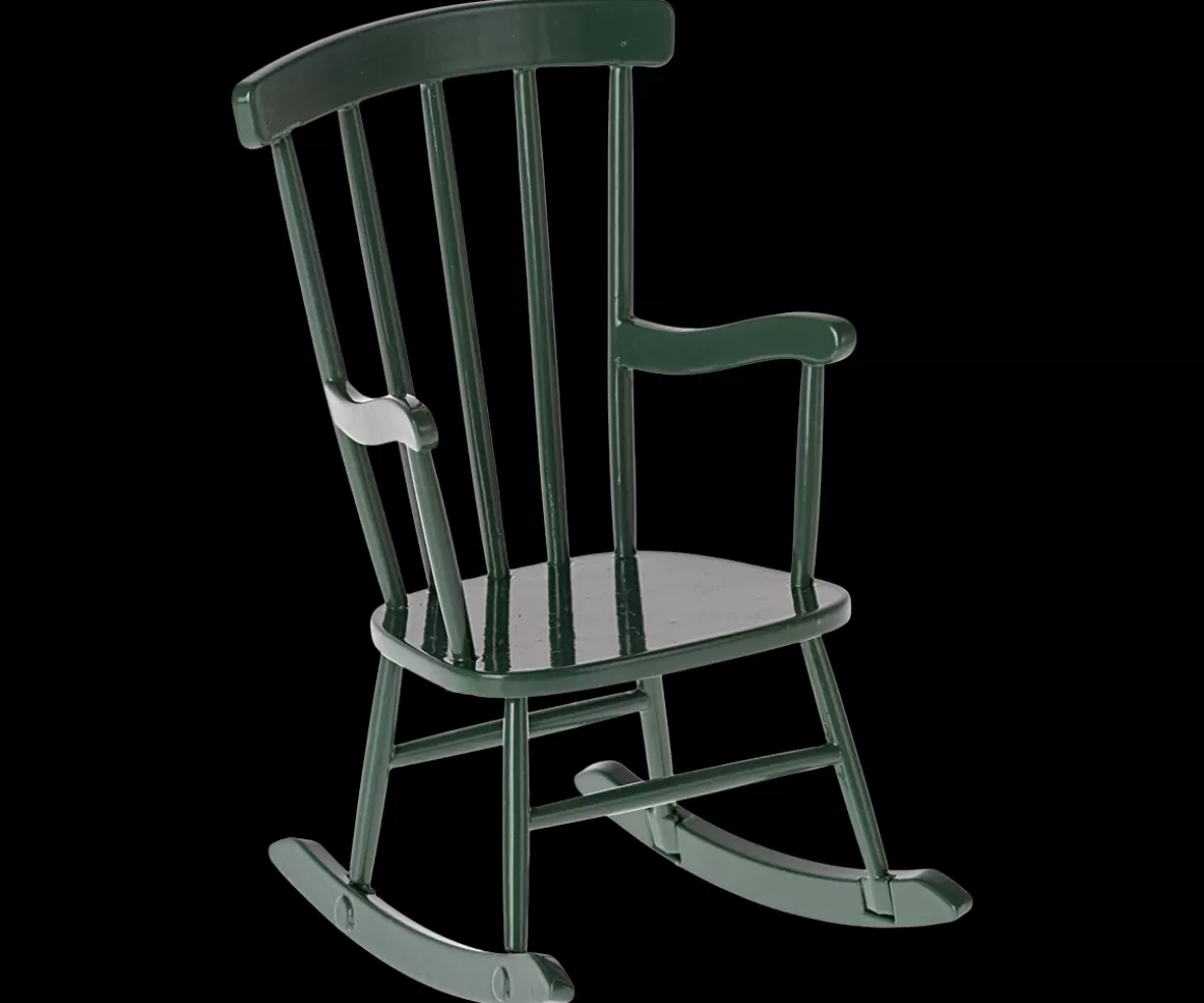 Maileg Rocking chair, Mouse - Dark green Store