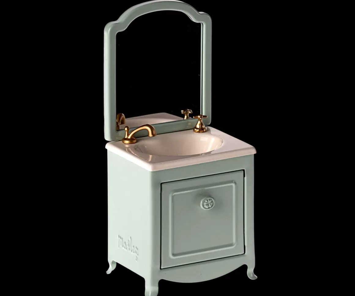 Maileg Sink dresser, Mouse - Mint Best