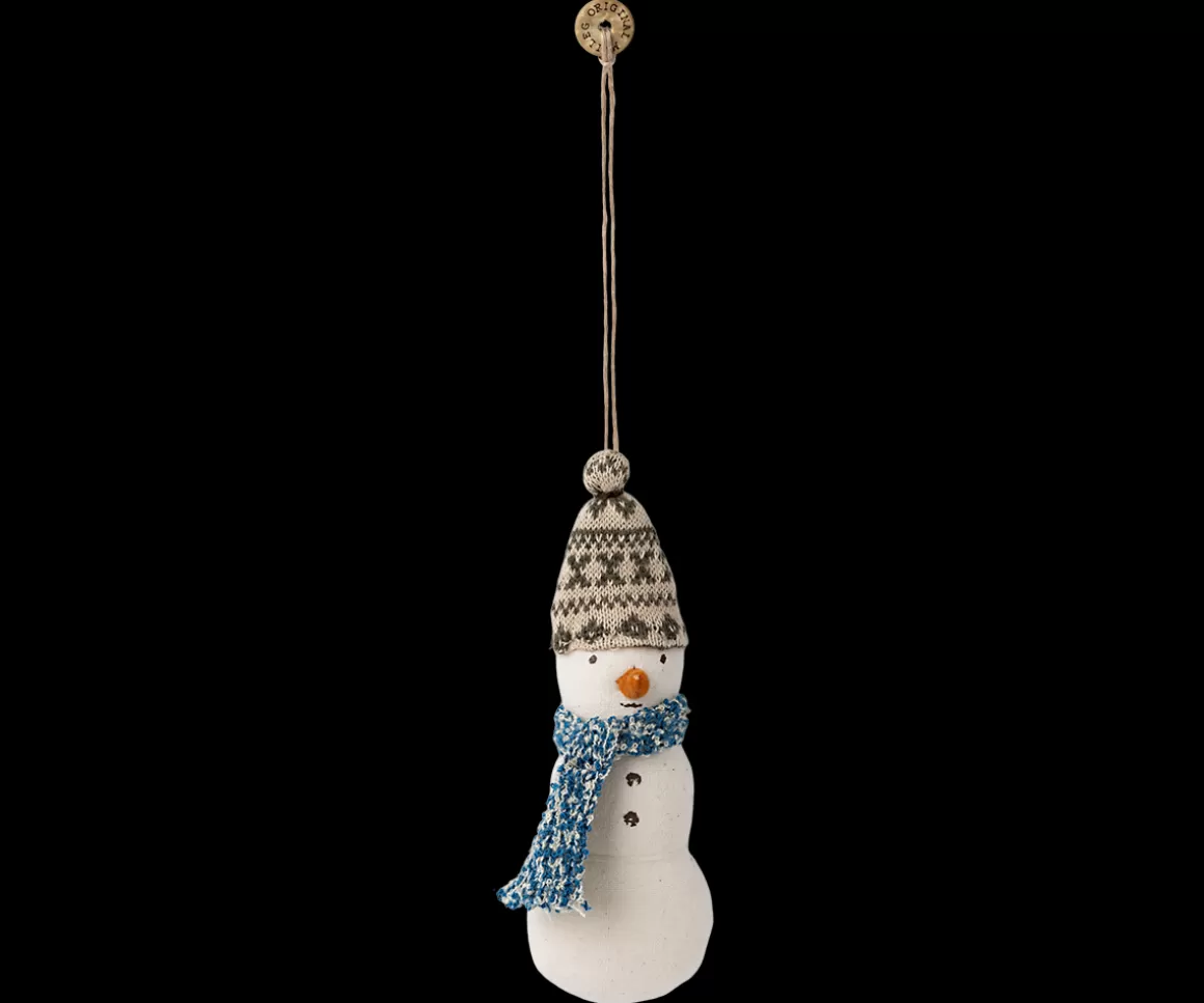 Maileg Snowman ornament - Blue Online