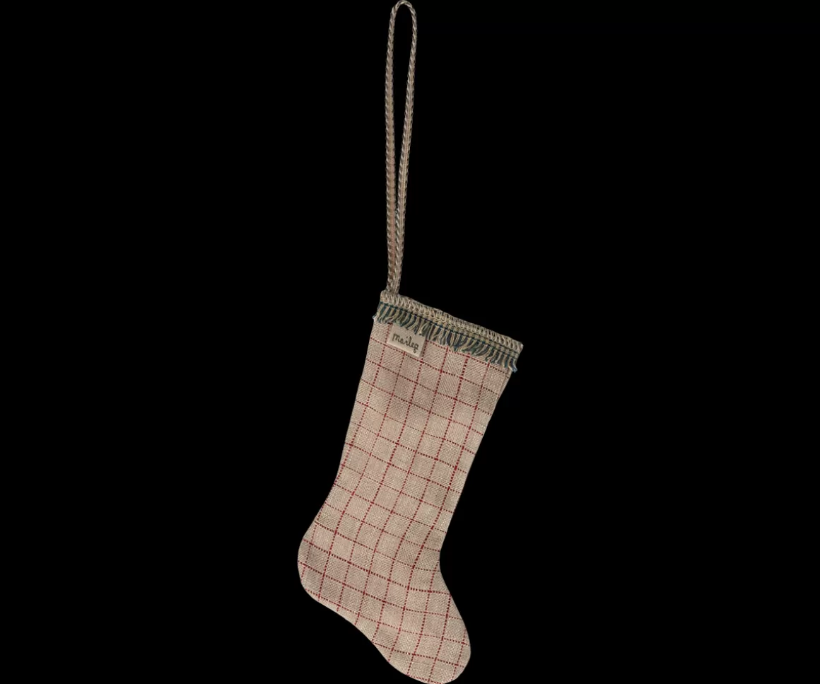 Maileg Stocking ornament - Checked Shop