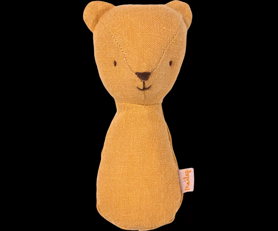 Maileg Teddy rattle - Dusty yellow Fashion