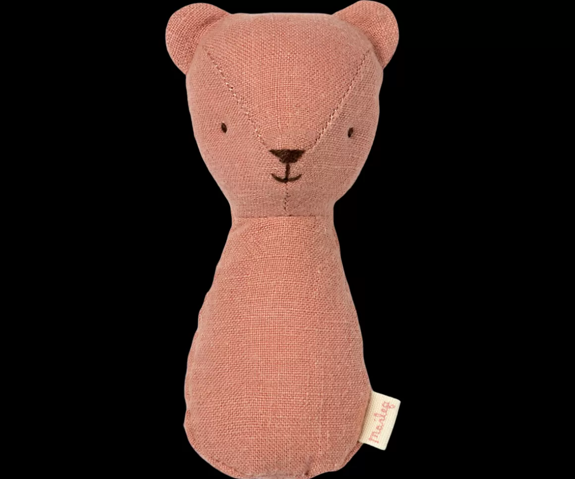 Maileg Teddy rattle - Old rose Store