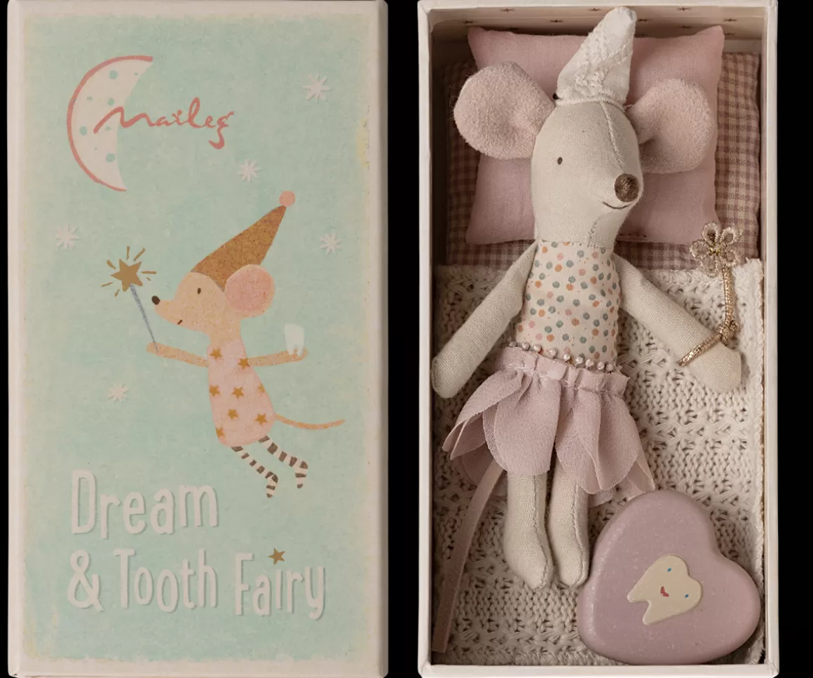 Maileg Tooth fairy mouse, Little sister in matchbox Clearance