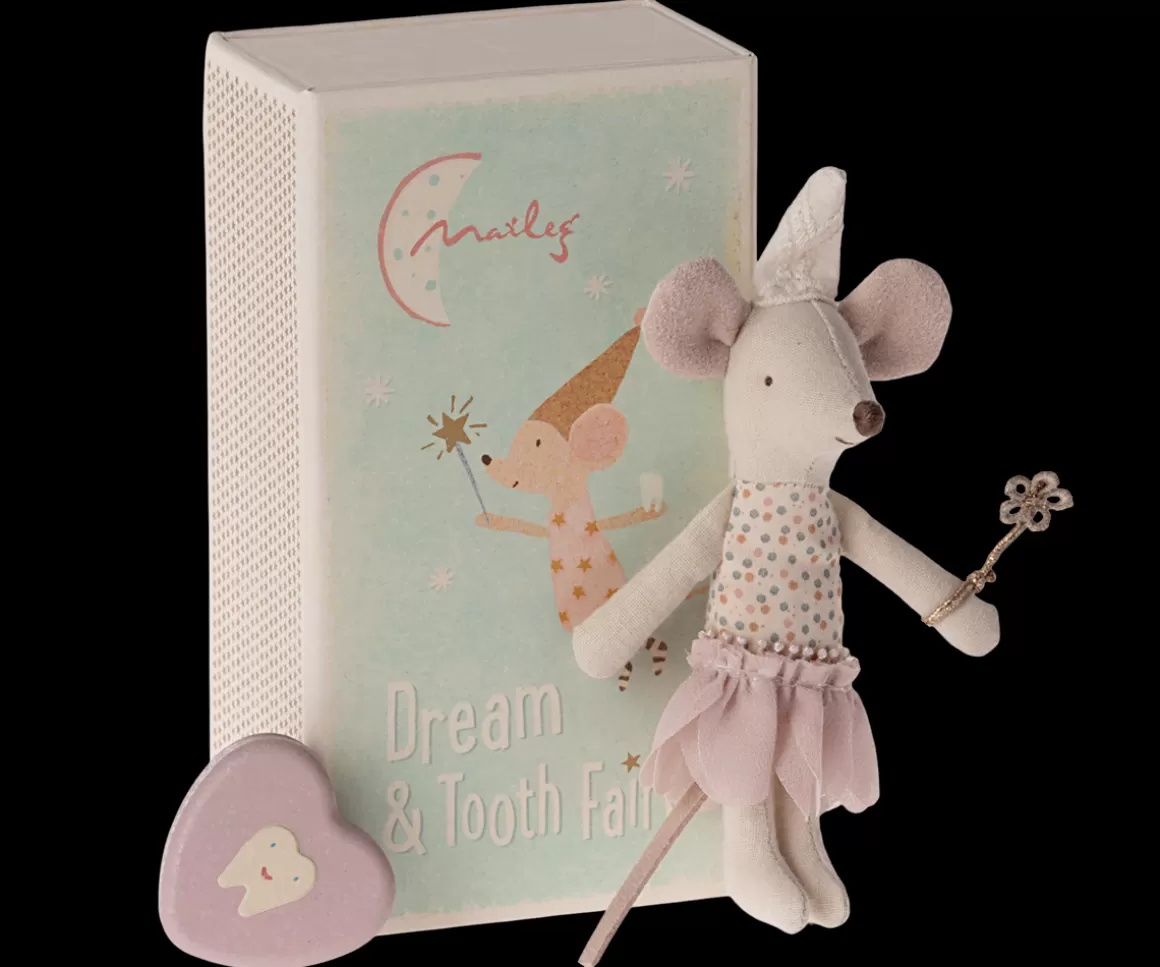 Maileg Tooth fairy mouse, Little sister in matchbox Clearance