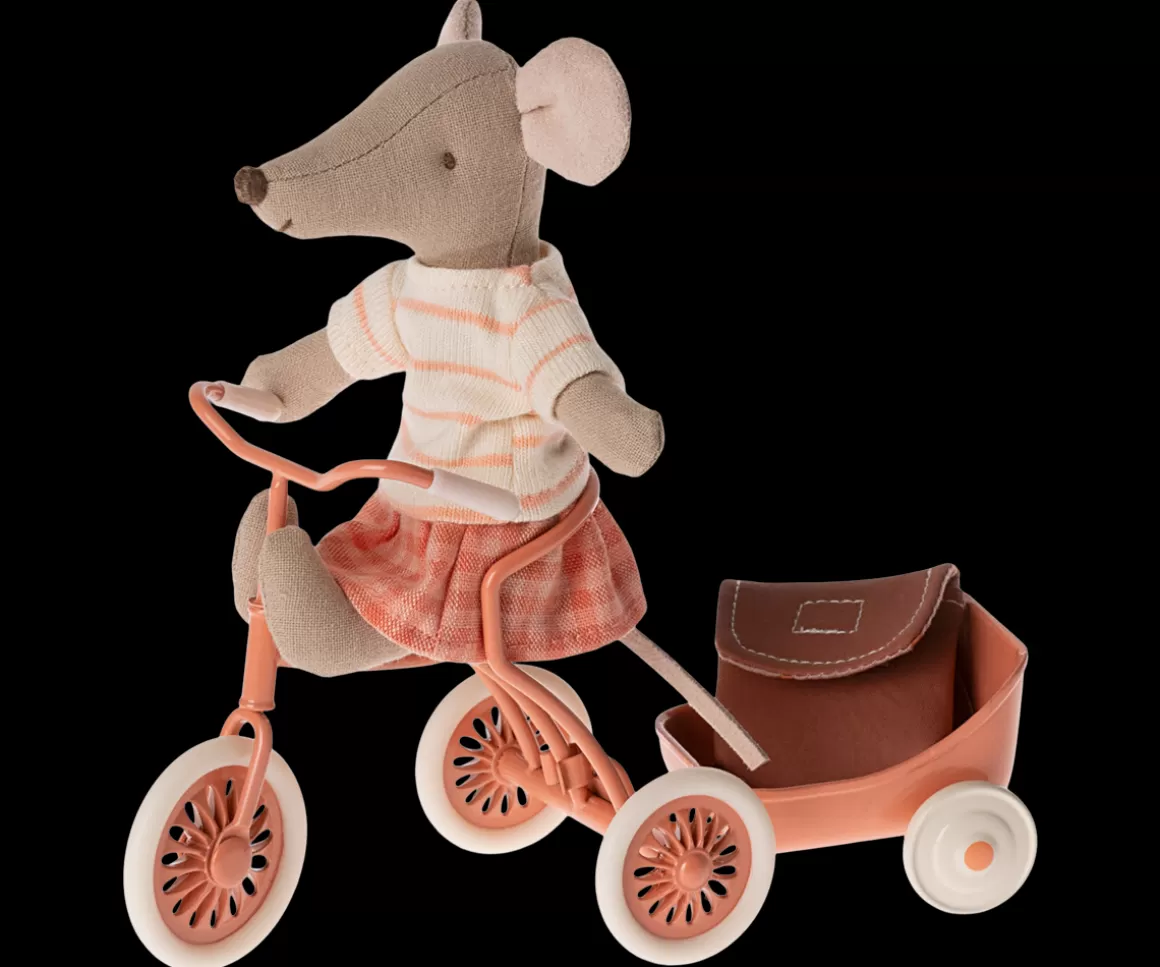 Maileg Tricycle mouse, Big sister - Coral Cheap