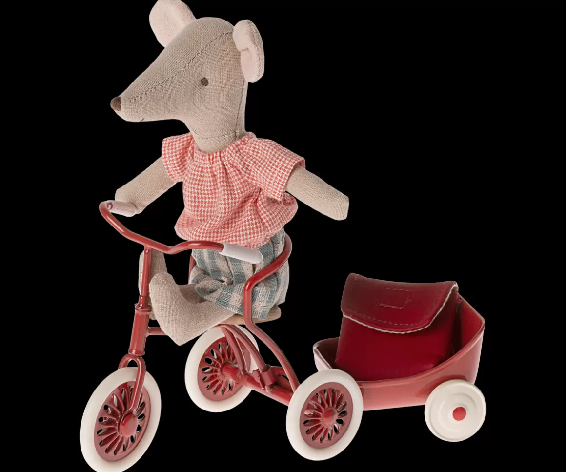 Maileg Tricycle mouse, Big sister - Red Sale