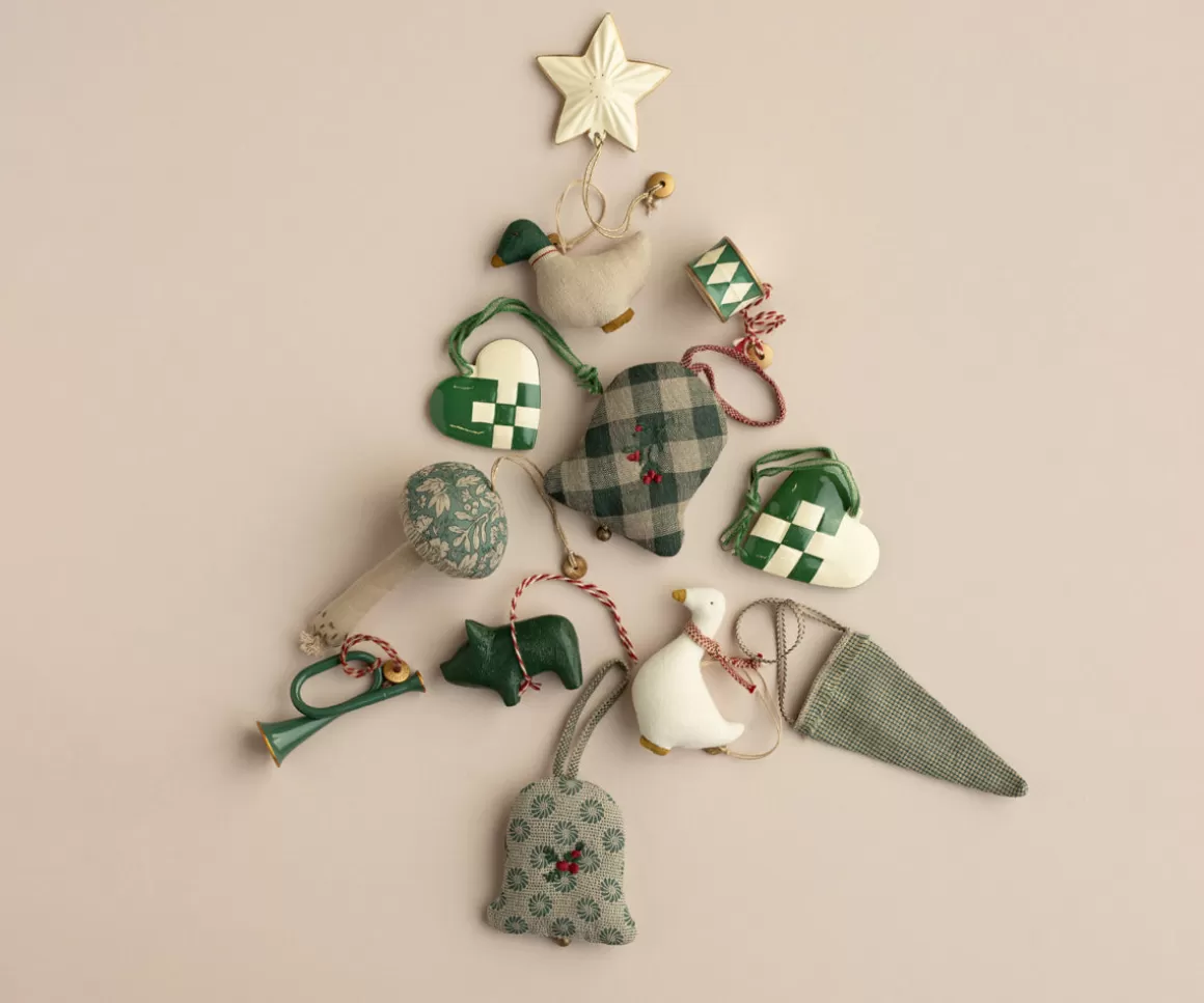 Maileg Wooden ornament, Pig - Dark green Shop